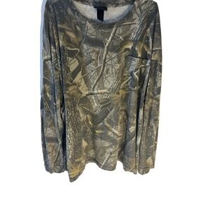 Vintage Y2K Winchester RealTree Shirt Men L XL Long Sleeve Hunting Outdoor Camo